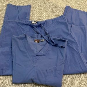 surgery scrubs set - light blue